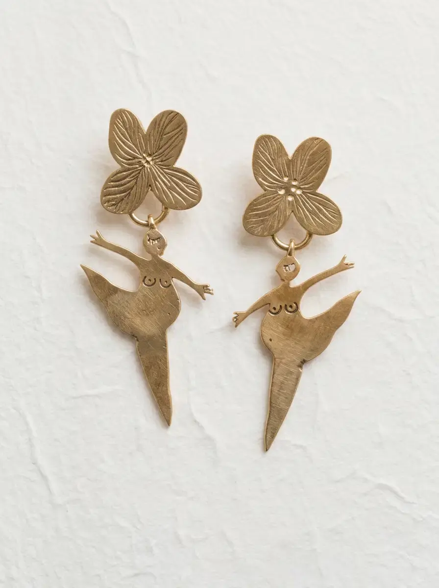 Pendientes flores y bailarinas | María Rosúa