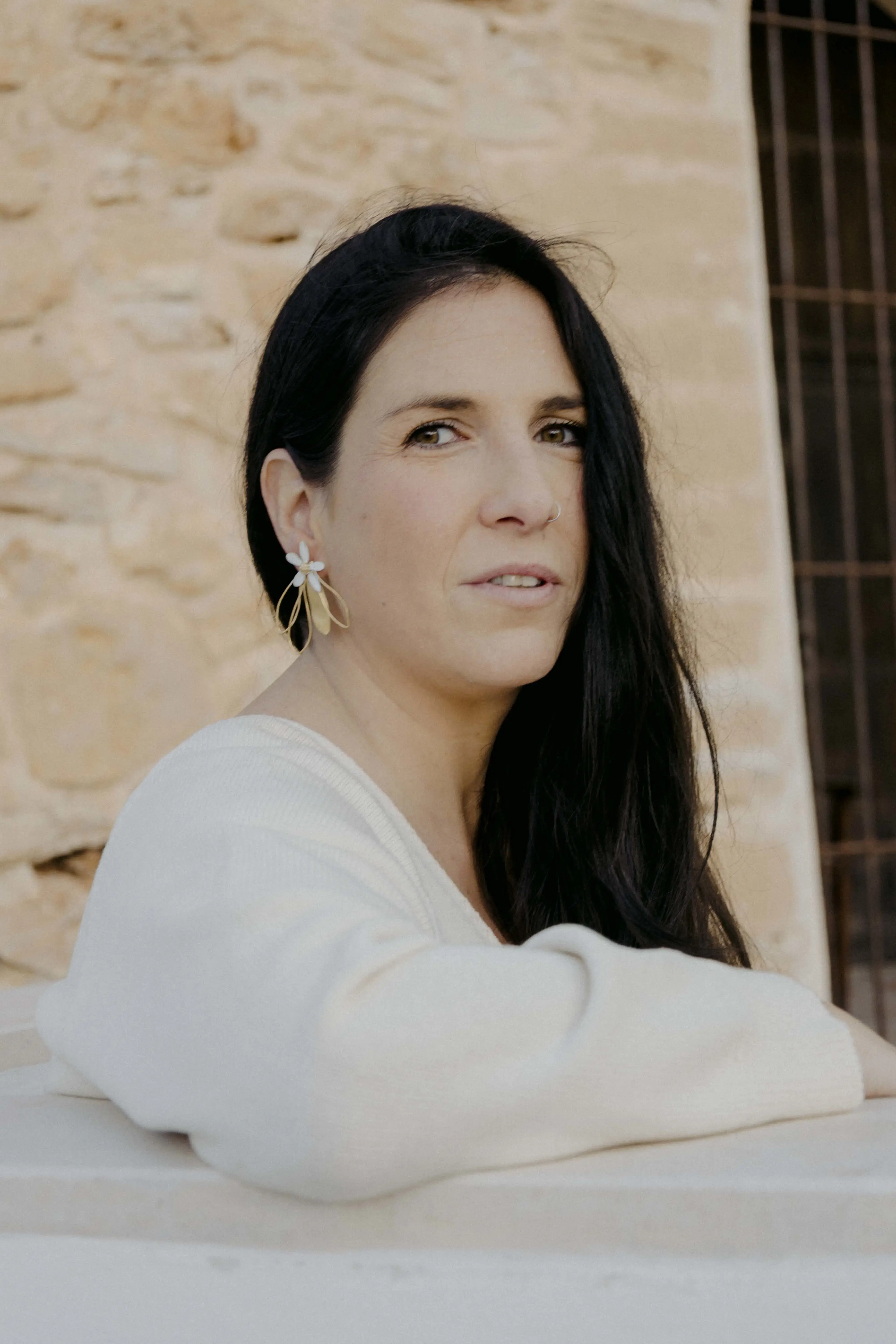 Pendientes pequeños jazmin del aire| María Rosúa