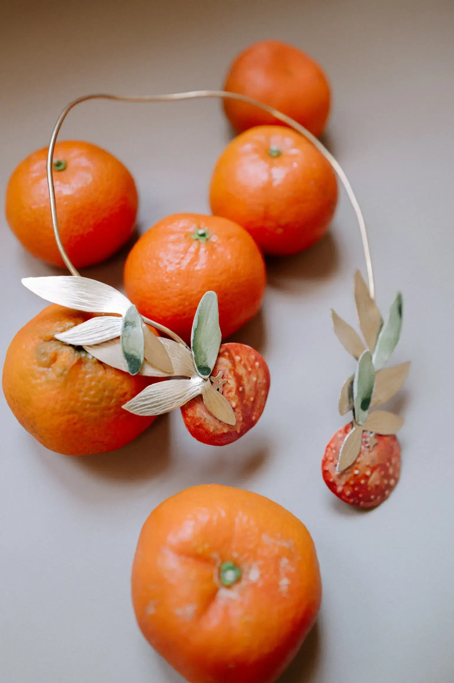 Collar mandarinas 