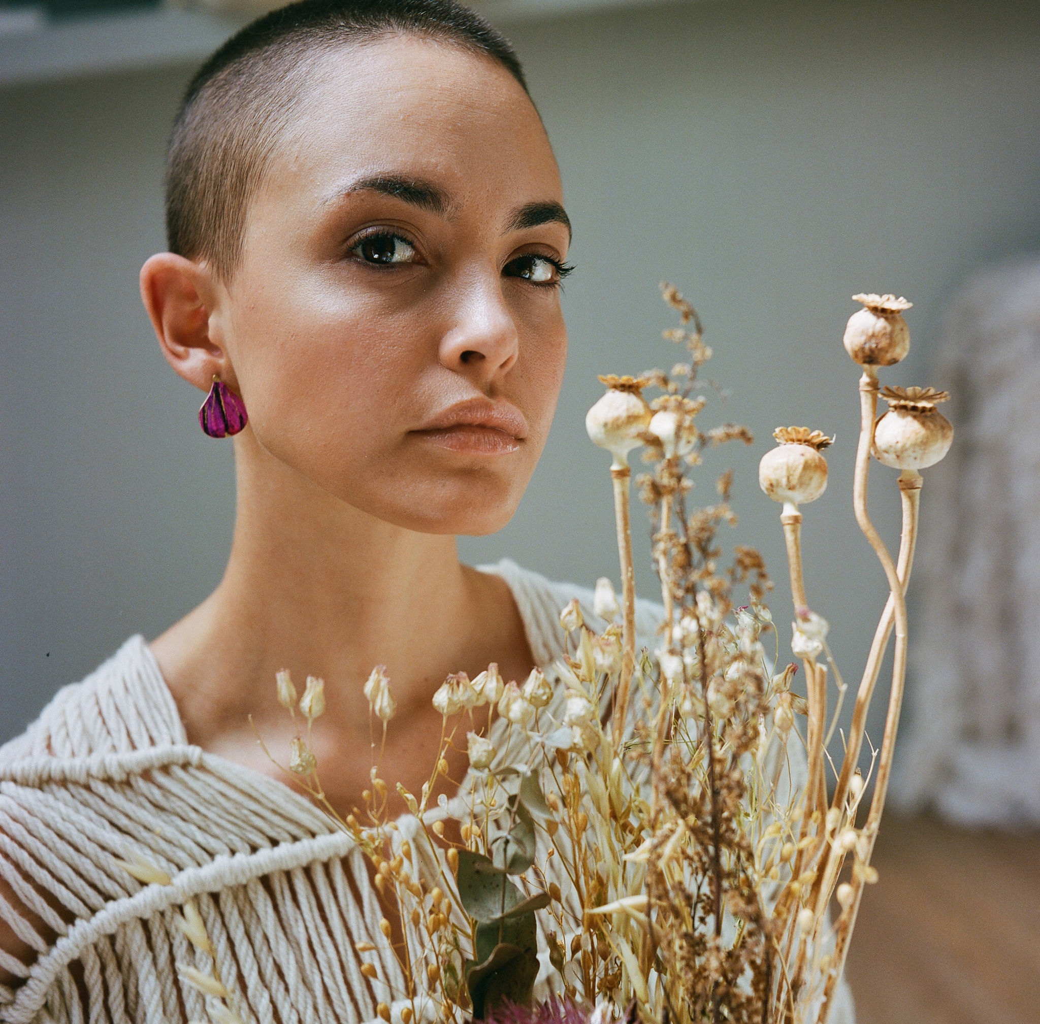 Pendientes higos pequeños