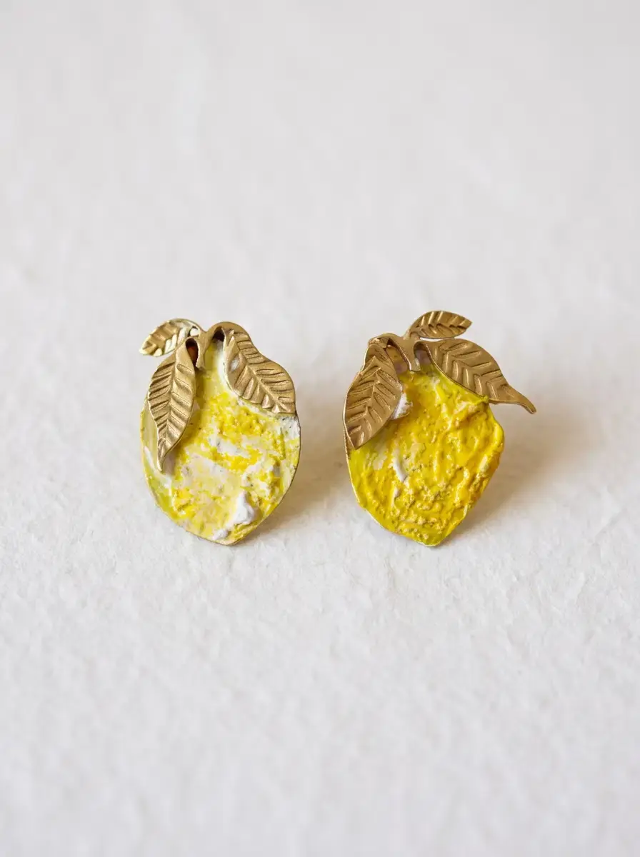 Pendientes limones pequeños | María Rosúa