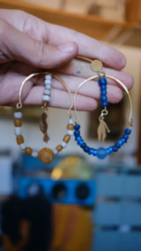 Pendientes casita | María Rosua