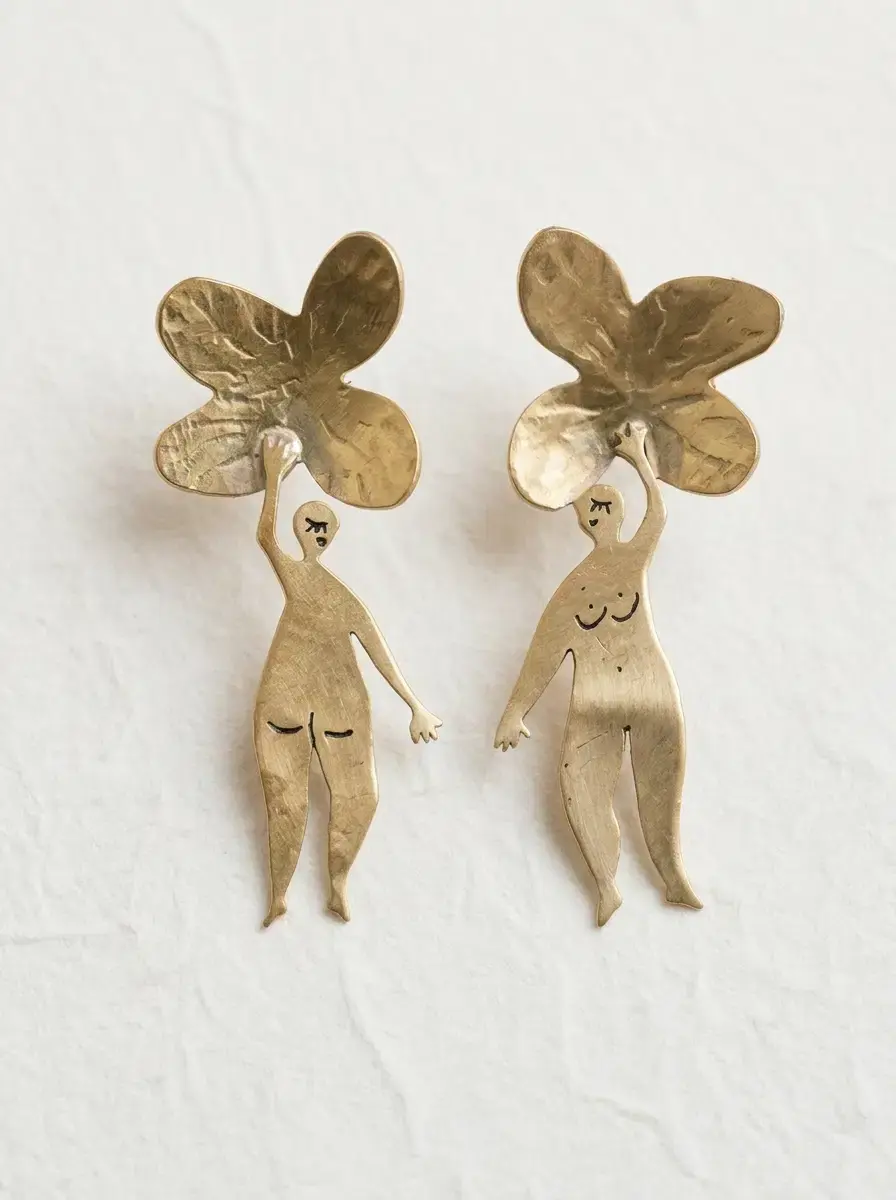 Pendientes pequeñas flores soñadoras | María Rosúa