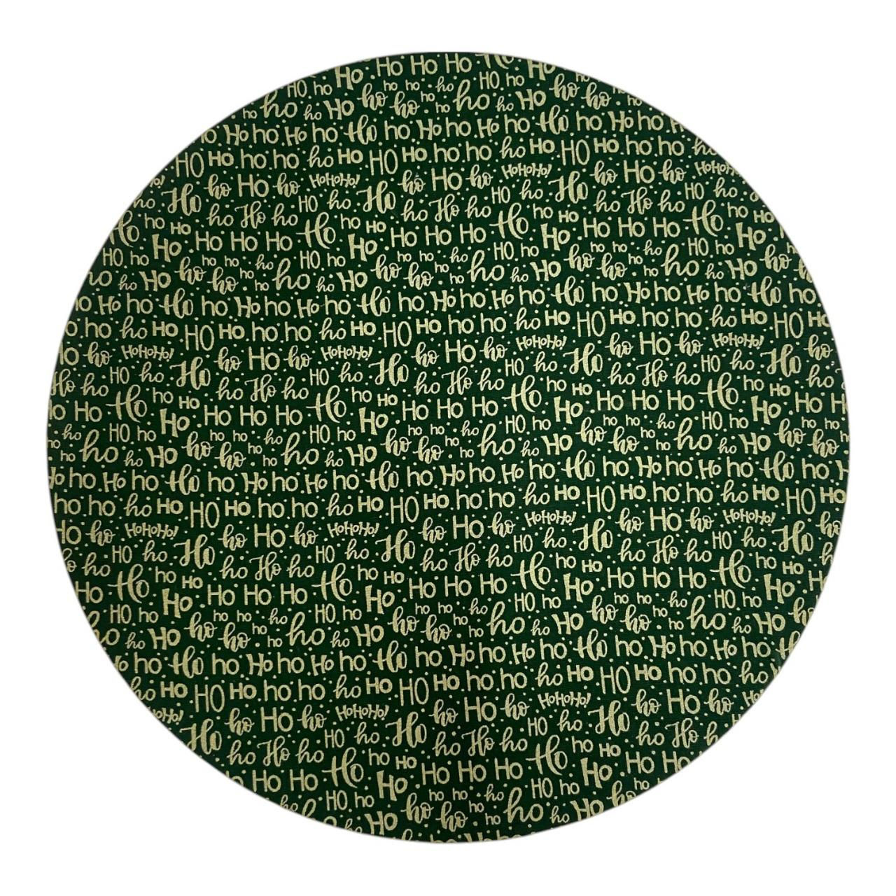 Kit 04 peças - Sousplat Verde Natal