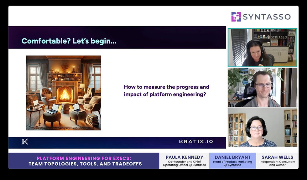 Platform engineering for execs, with Sarah Wells, Paula Kennedy and Daniel Bryant
