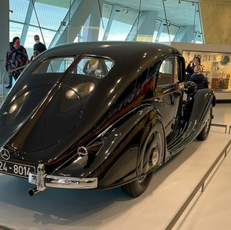 classic car at Mercedes museum