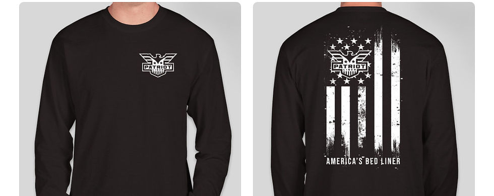 Thumbnail: Patriot Bed Liner “America’s Bed Liner” Black Long Sleeve Shirt