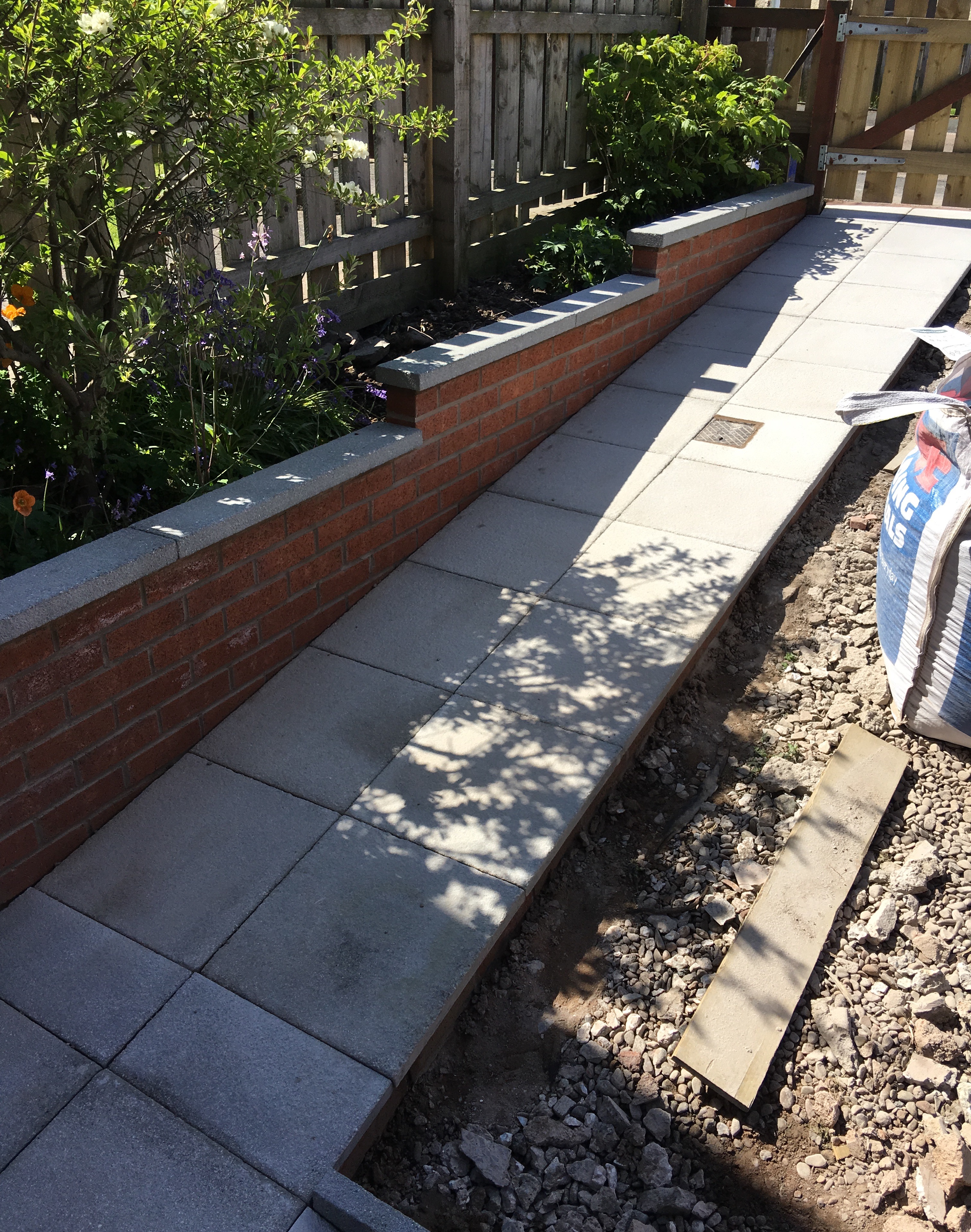 New Path & Wall