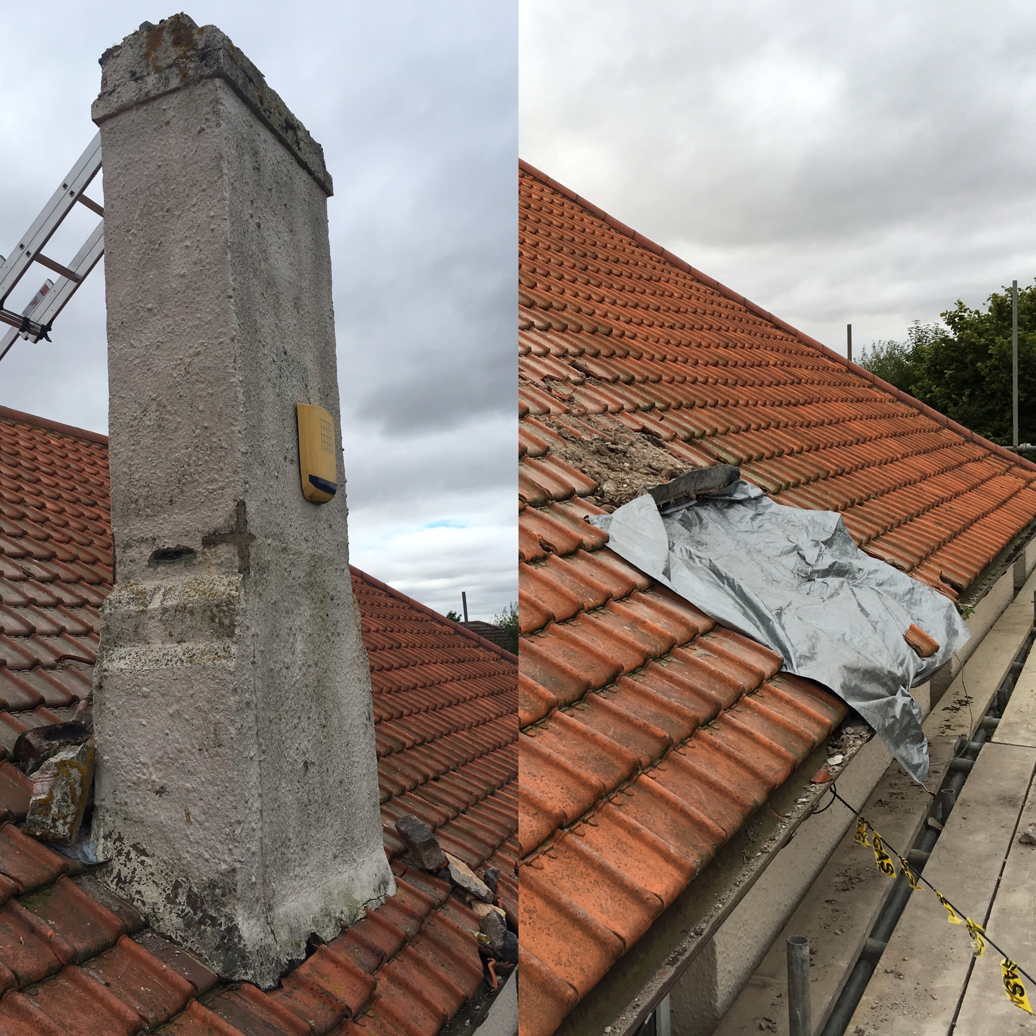 2nd Chimney Removed