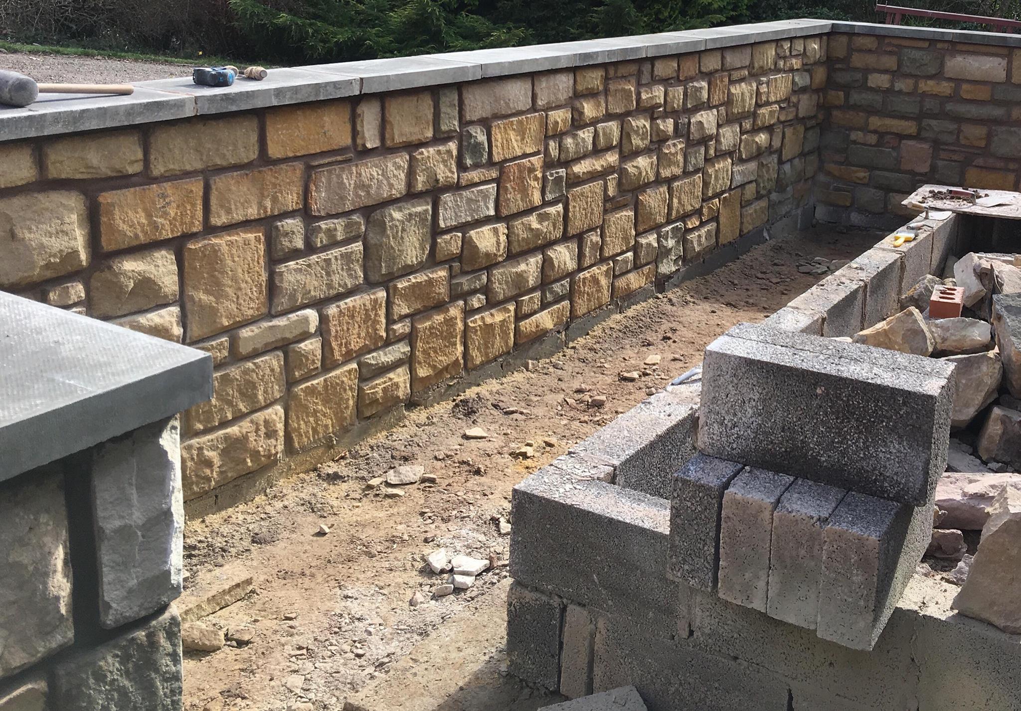 Stone Retaining Wall
