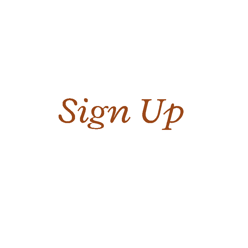 Sign Up - Bold "Sign Up" text inviting registration for the pageant.