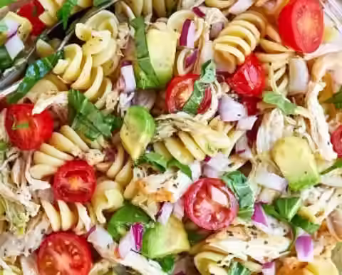 Salade de pâtes au poulet
