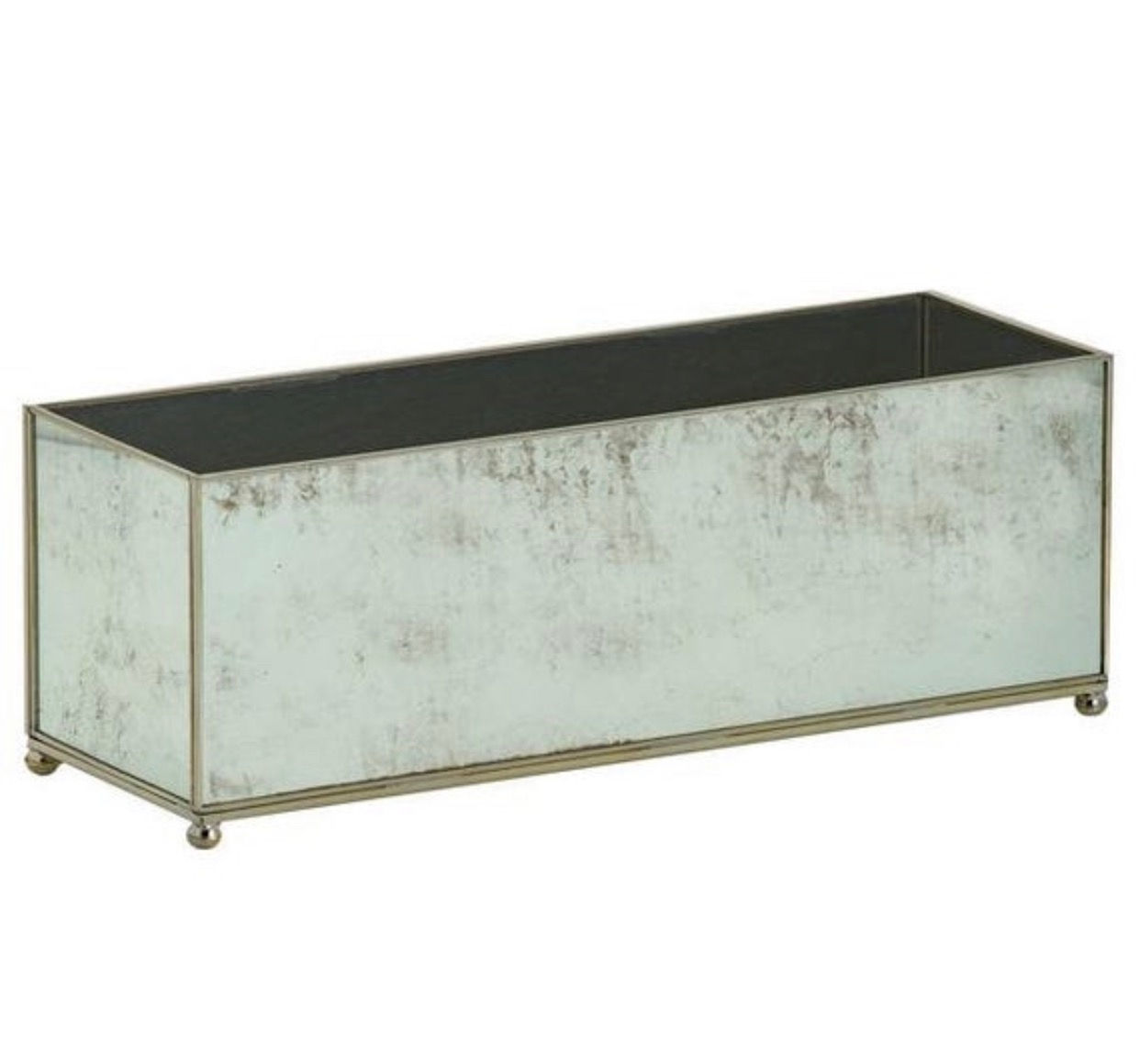 Antique Mirror Rectangular Planter