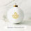 Thumbnail: Round Ball Monogrammed Christmas Ornament | Sasha Nicholas
