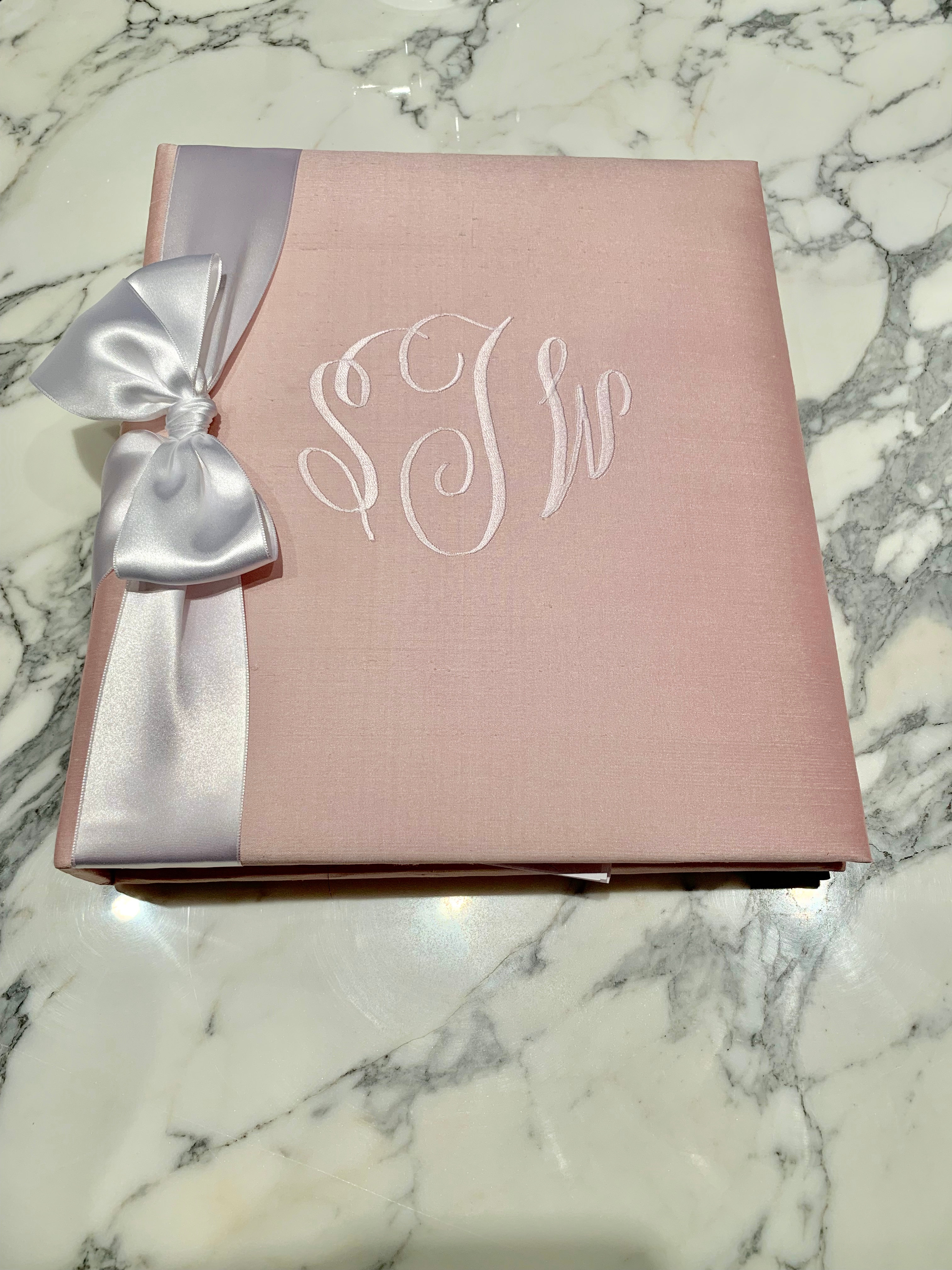 Jan Sevadjian Bound Monogram Baby Girl Photo Book Del Ray Monograms