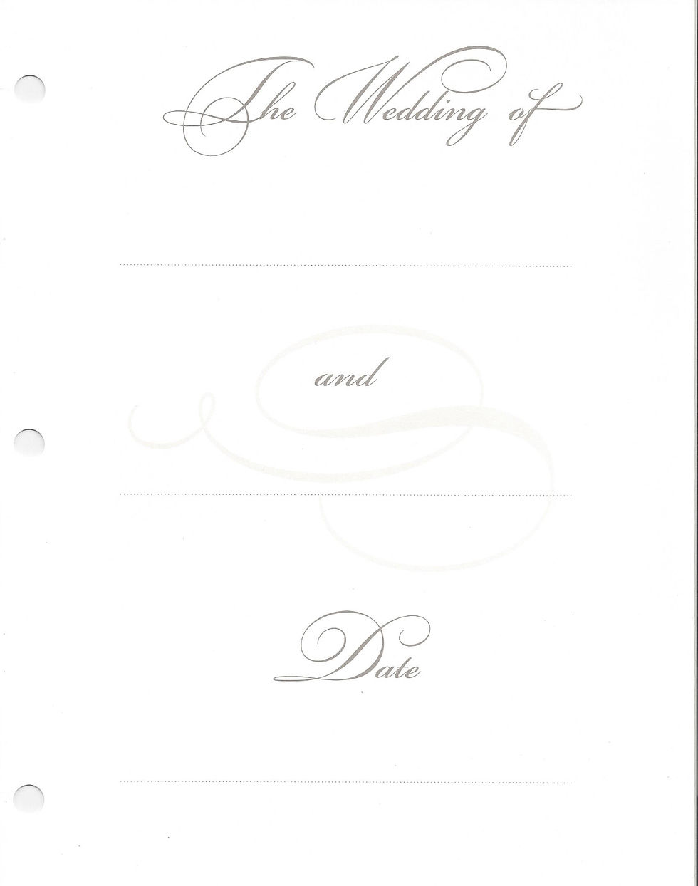 Thumbnail: Jan Sevadjian Monogram Wedding Memory Book With Writable Pages