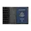 Thumbnail: Graphic Image Leather Monogrammed Passport Cover | Embossed Crocodile Black