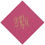 Thumbnail: Solid Color Disposable Paper Monogrammed Cocktail Napkins | Set of 100