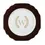Thumbnail: Monogrammed Scallop Chocolate Salad Plate | Georgian Colorsheen