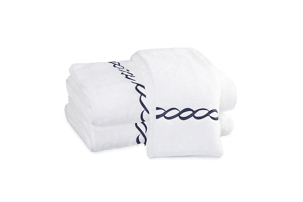 Classic Chain Wash Cloth | Monogramming Optional | Matouk