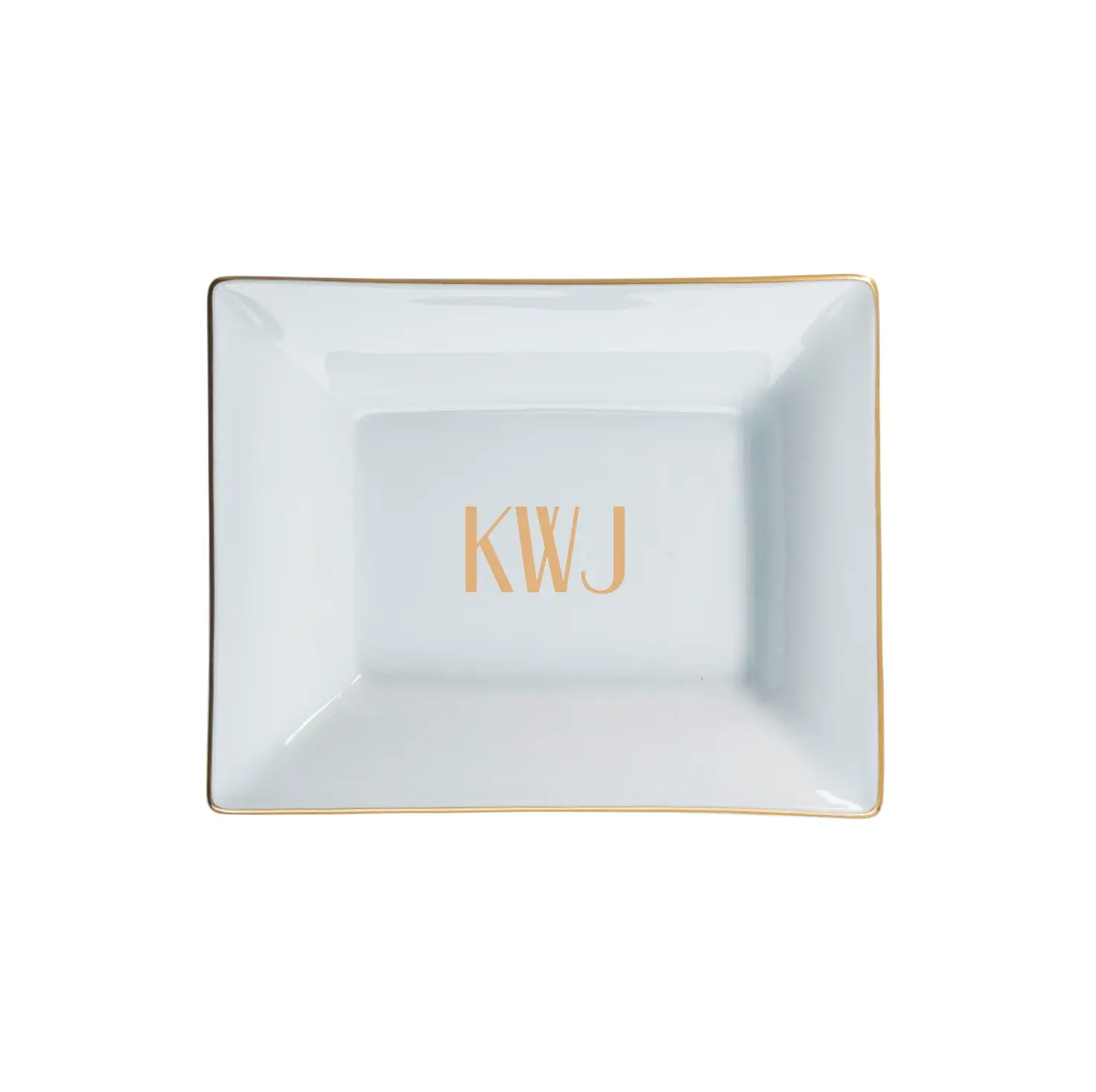 Monogrammed Small Vide Pouch Tray | Signature Monogram By Pickard China