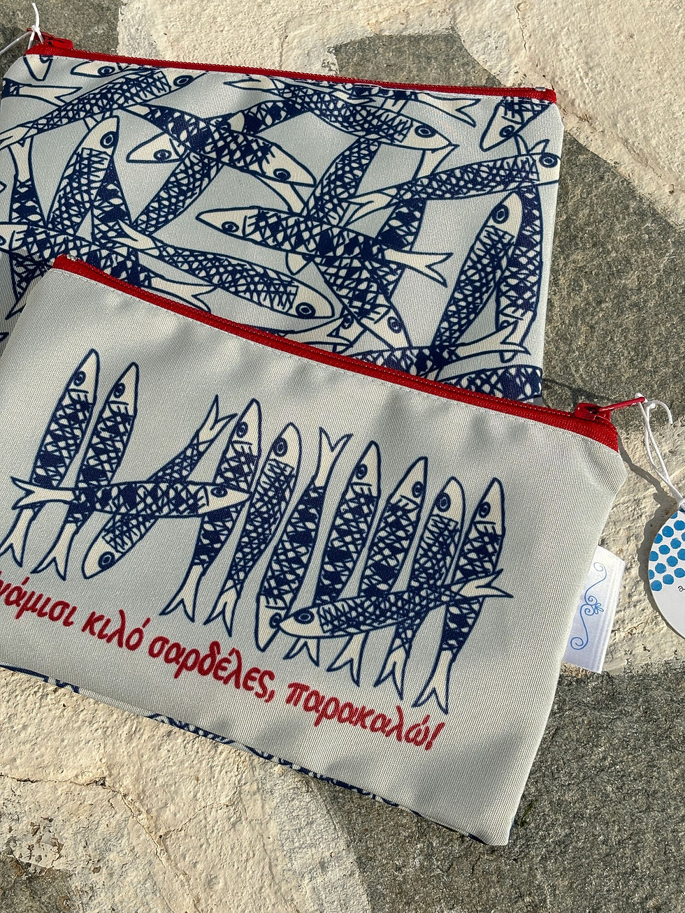 Thumbnail: One and a Half... Rectangular Water Resistant Zipper Pouches. Set of 3.