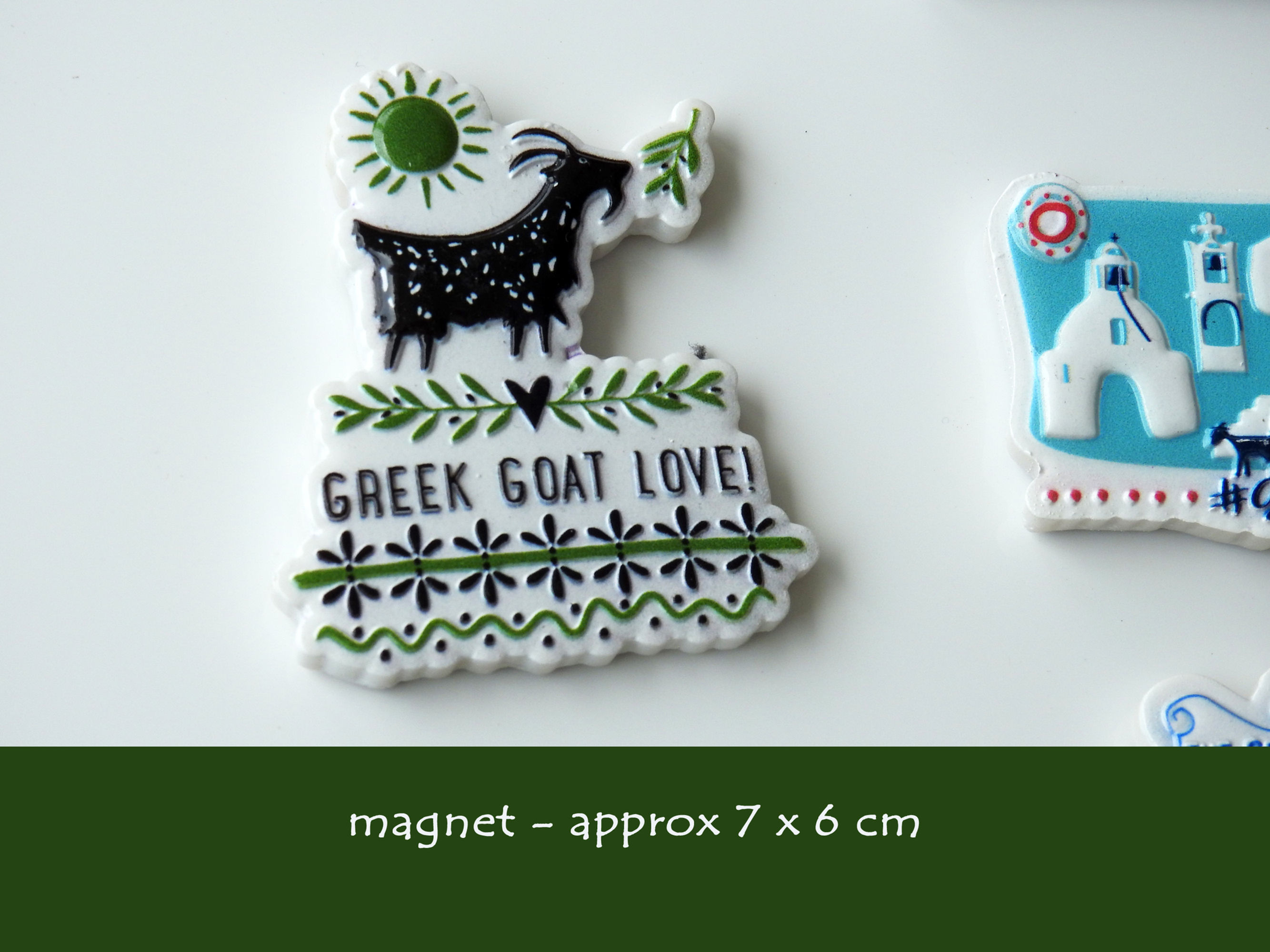 Greek Goat Love! Raised Surface Magnet