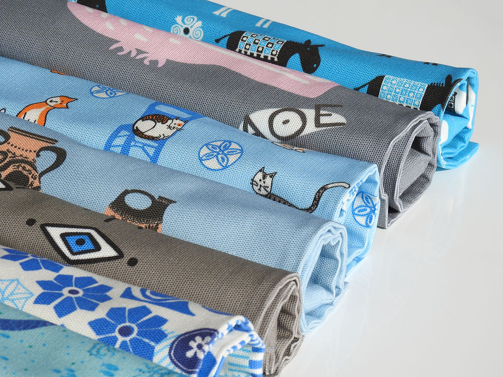 Thumbnail: Greek Owl Double Side Print Cotton Canvas Tote