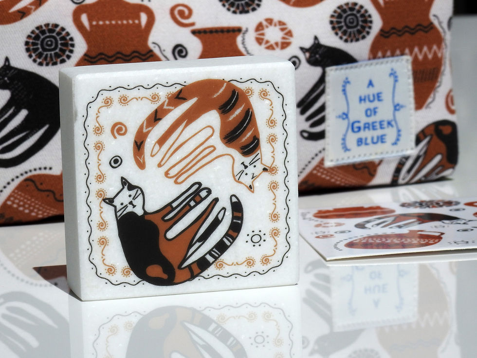 Thumbnail: Cats Marble Paperweight