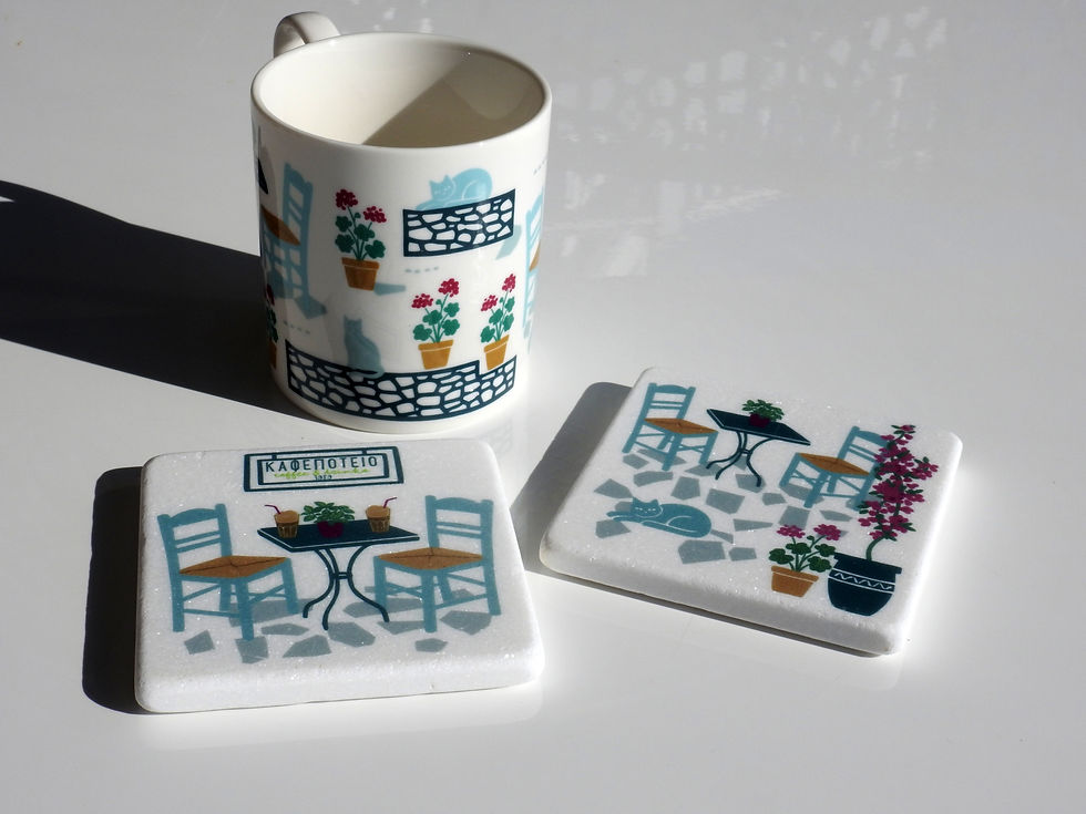 Thumbnail: Coffee and Drinks FRAPPE Marble Coaster