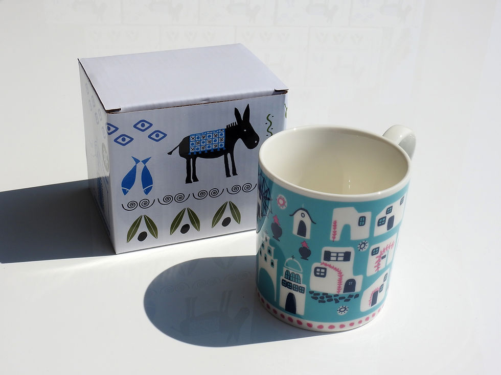 Thumbnail: Greek Island 370ml Ceramic Cup with Gift Box