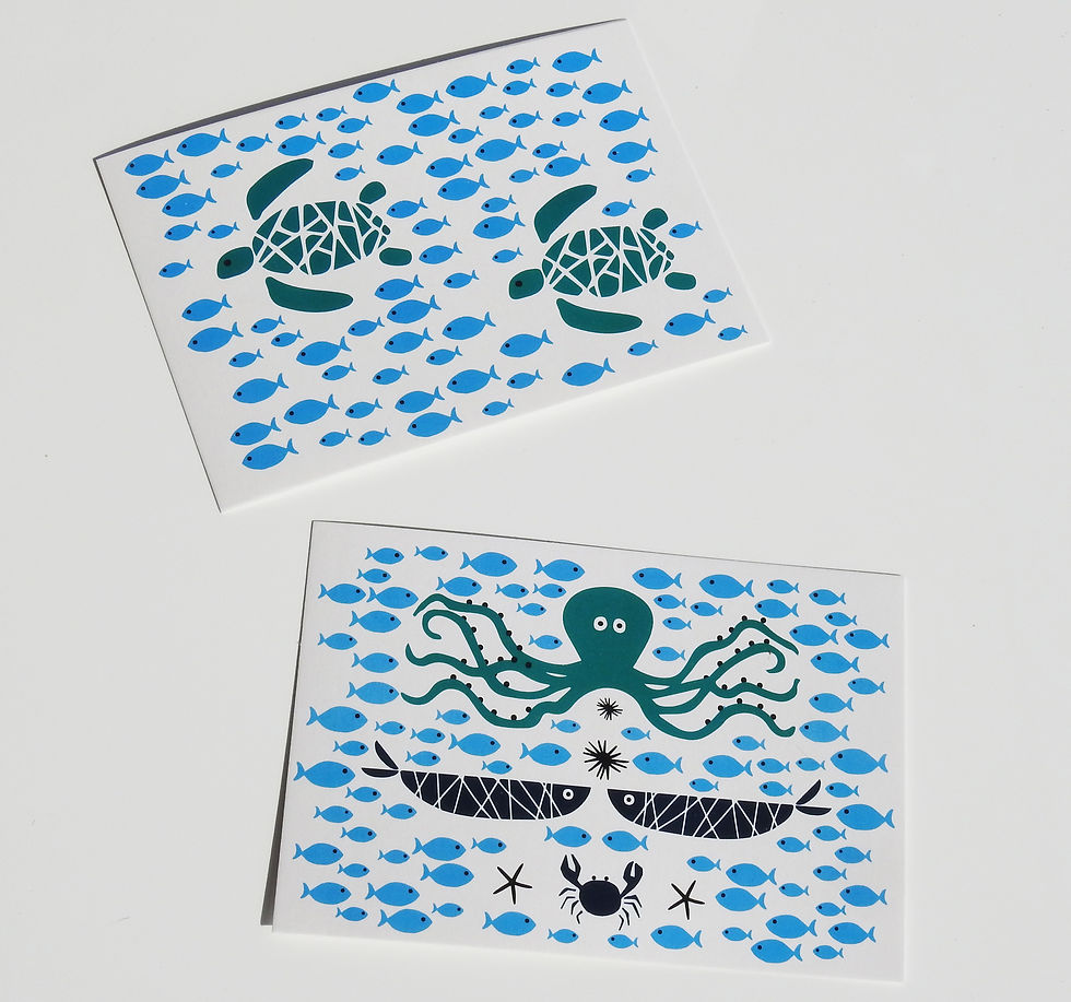 Thumbnail: Loggerhead Turtles - Caretta Caretta Postcard