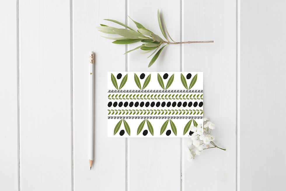 Thumbnail: Modern Olive Postcard