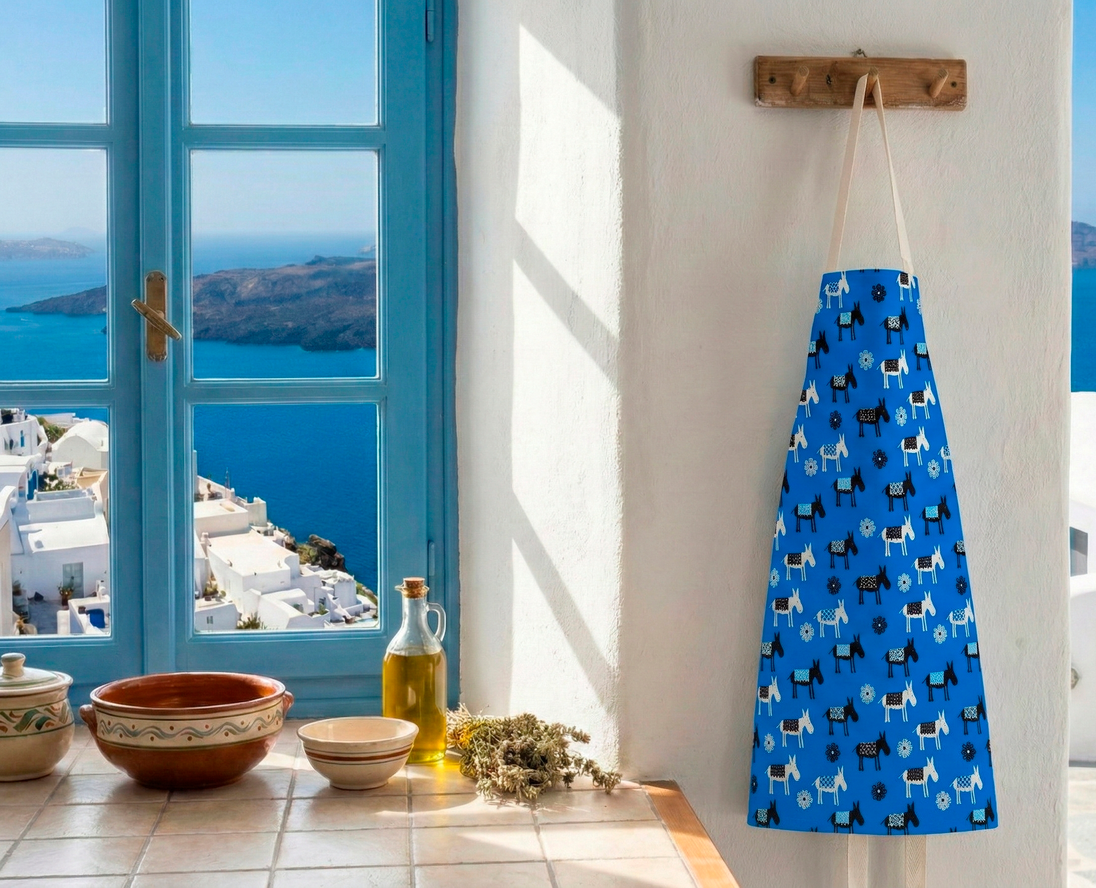 Blue Donkey Water-Resistant Apron