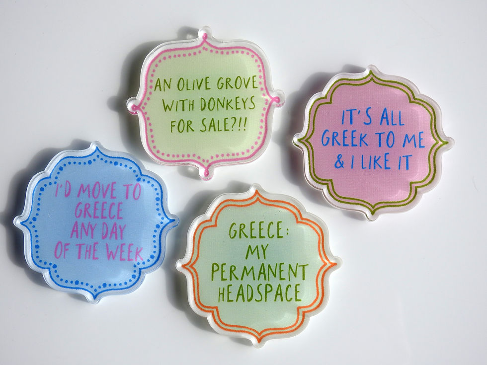 Thumbnail: GREECE: MY PERMANENT... Plexiglass Magnet