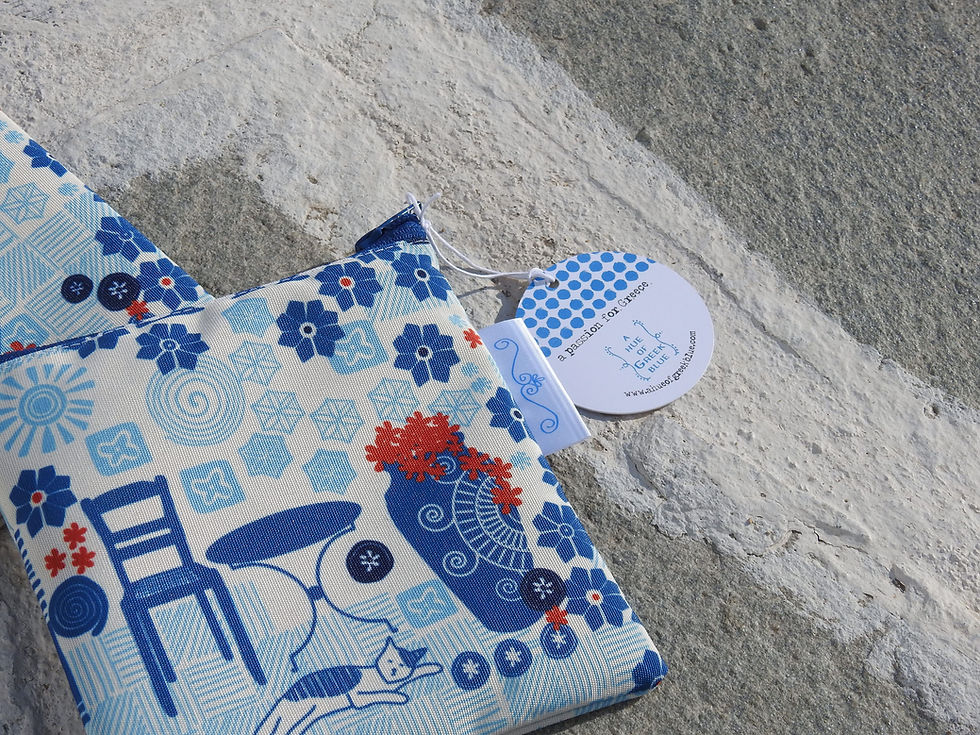 Thumbnail: Kalimera Pots Square Water Resistant Zipper Pouches. Set of 3.