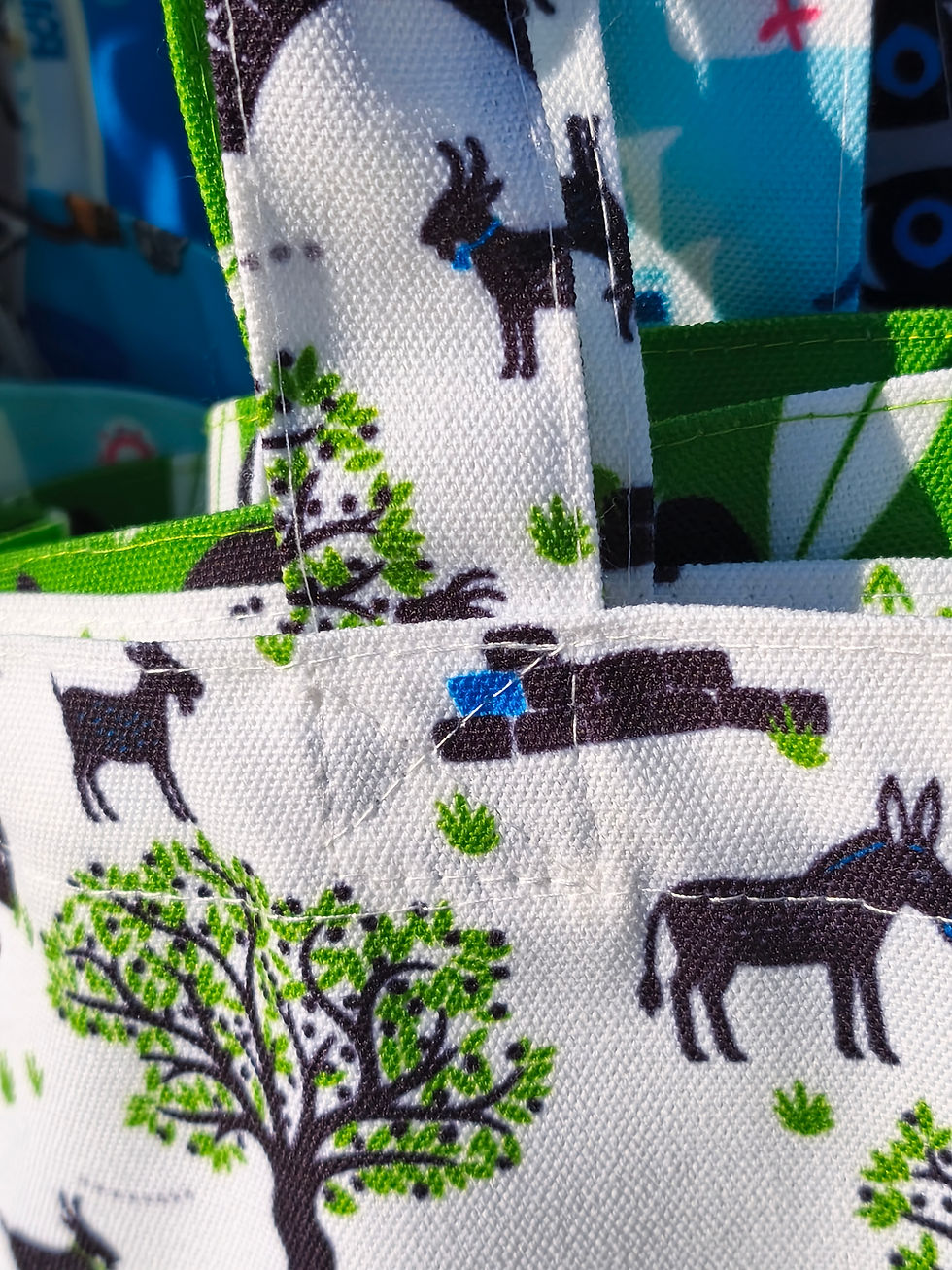 Thumbnail: Olive Grove Antics Water-Resistant Canvas Tote