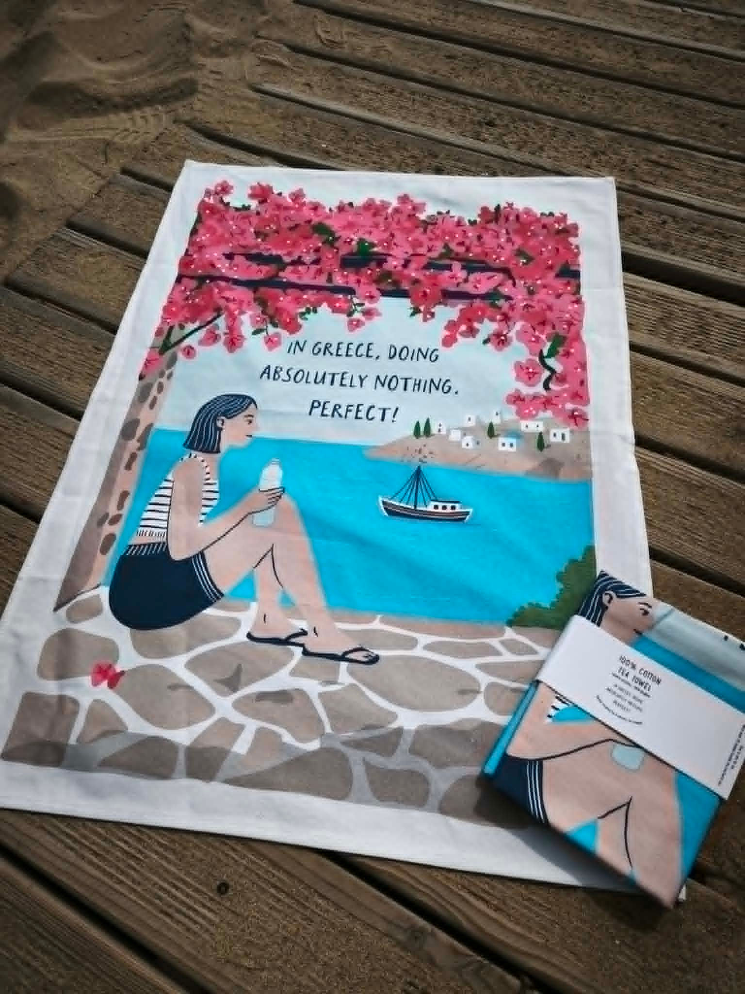 Absolutely Nothing Cotton Tea Towel