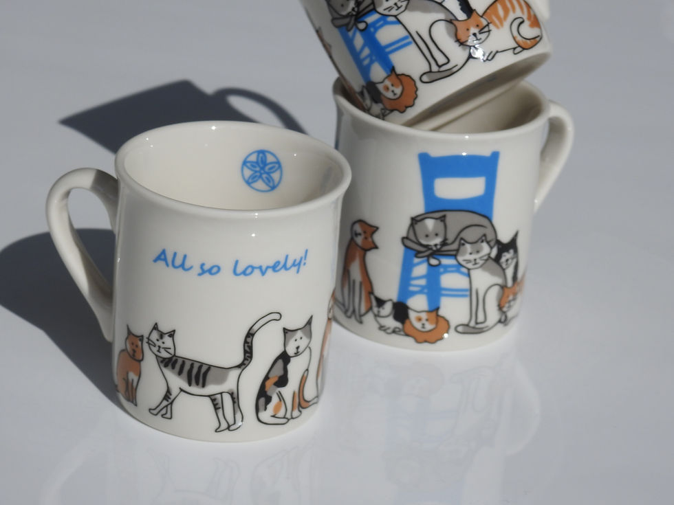 Thumbnail: All So Lovely - Greek Cats Espresso Cup