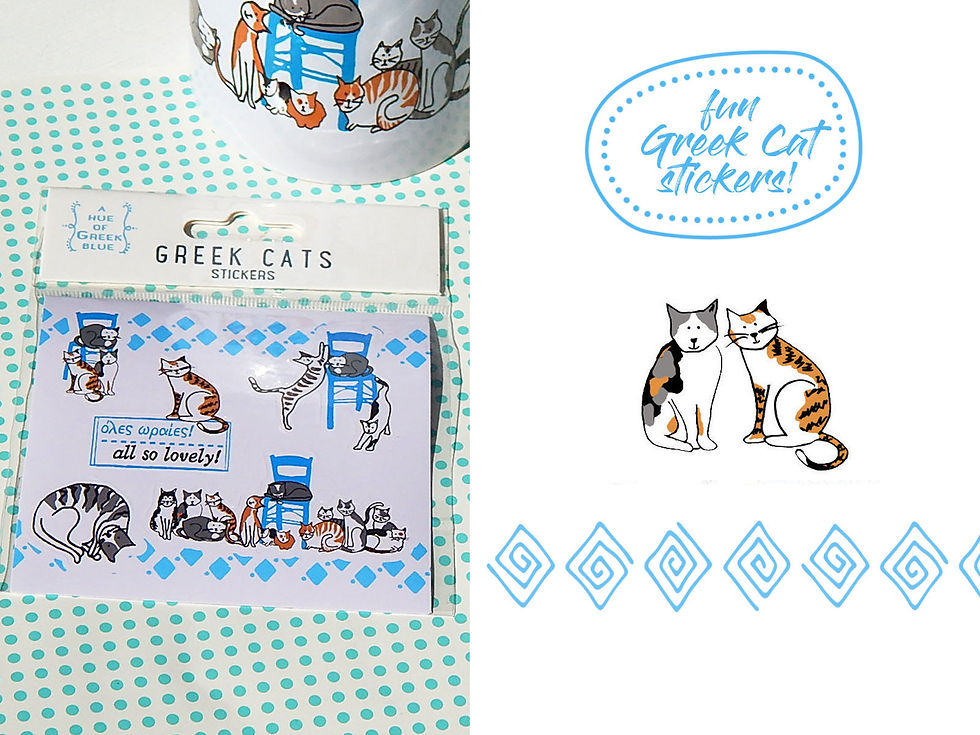 Thumbnail: Greek Cats Sticker Sheet