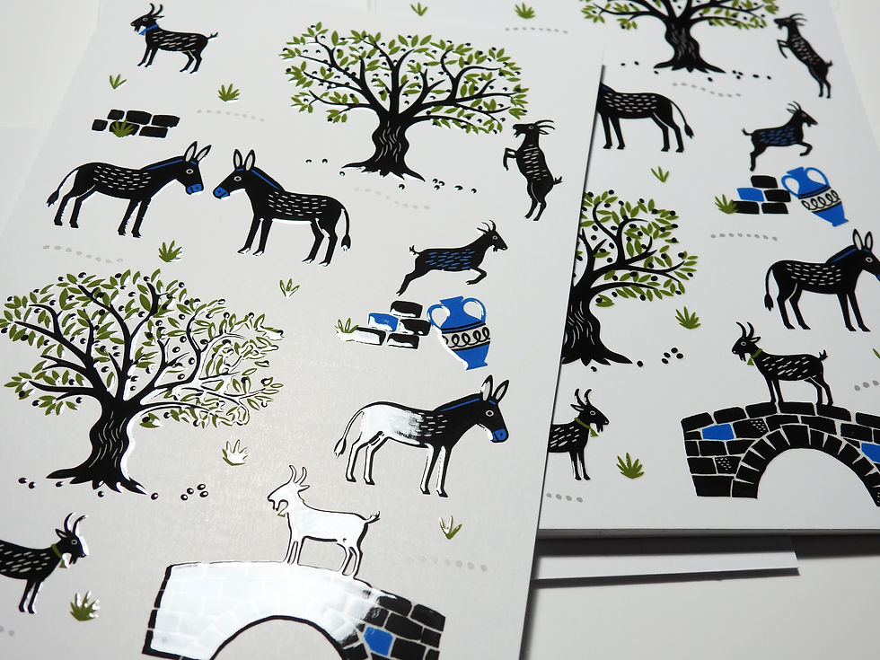Thumbnail: Olive Grove Antics 3D Gloss Varnish Finish Postcard