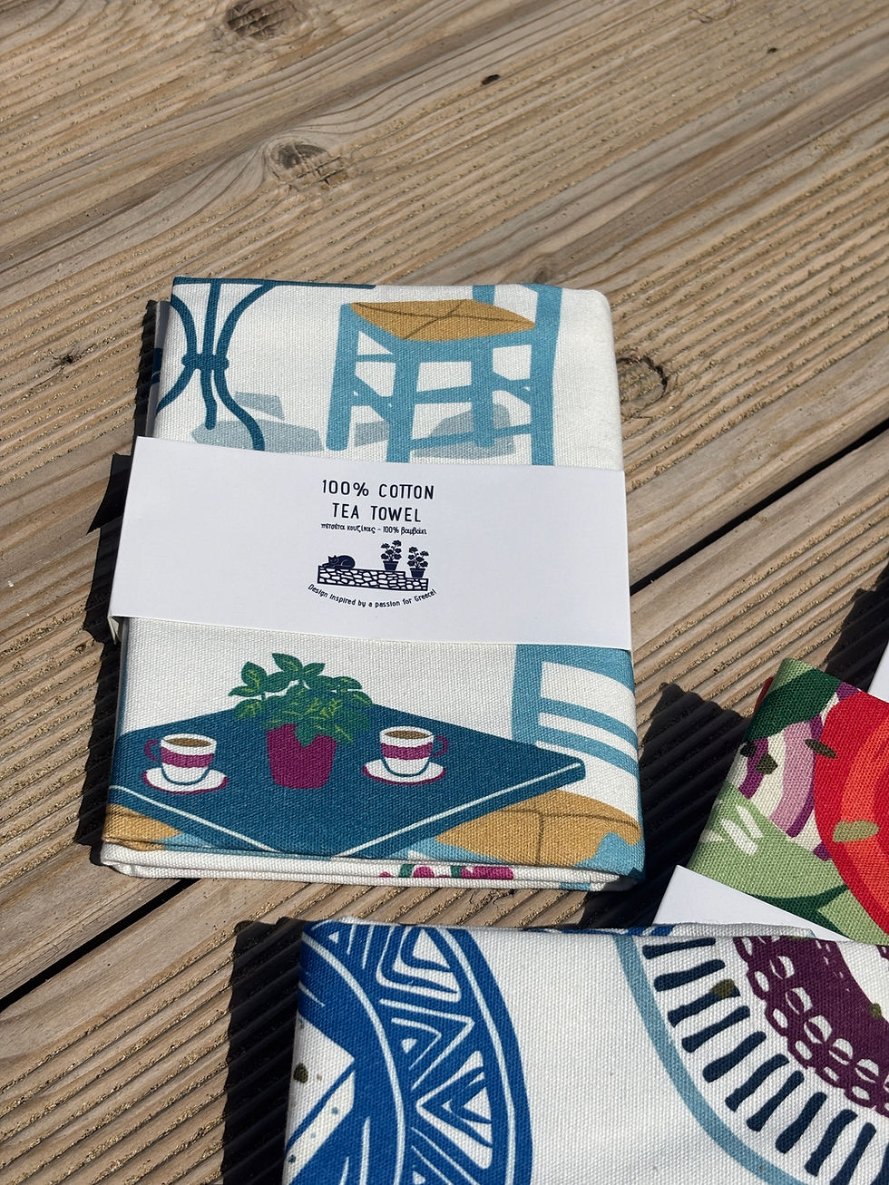 Thumbnail: Coffee and Drinks Cotton Tea Towel