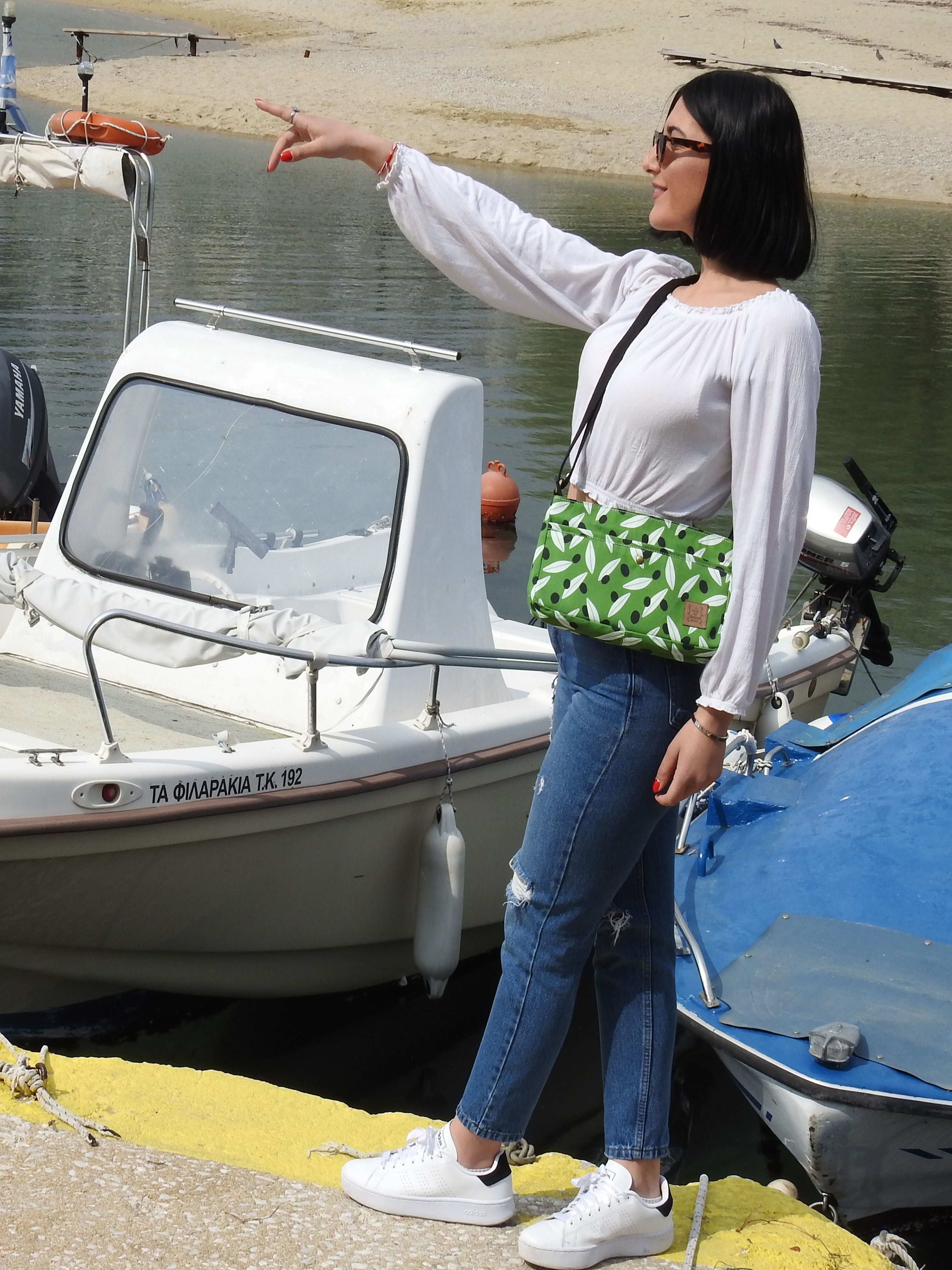 Modern Olive Cross Body Bag