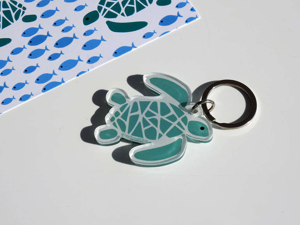 Thumbnail: Loggerhead Turtle - Caretta Caretta Plexiglass Keyring