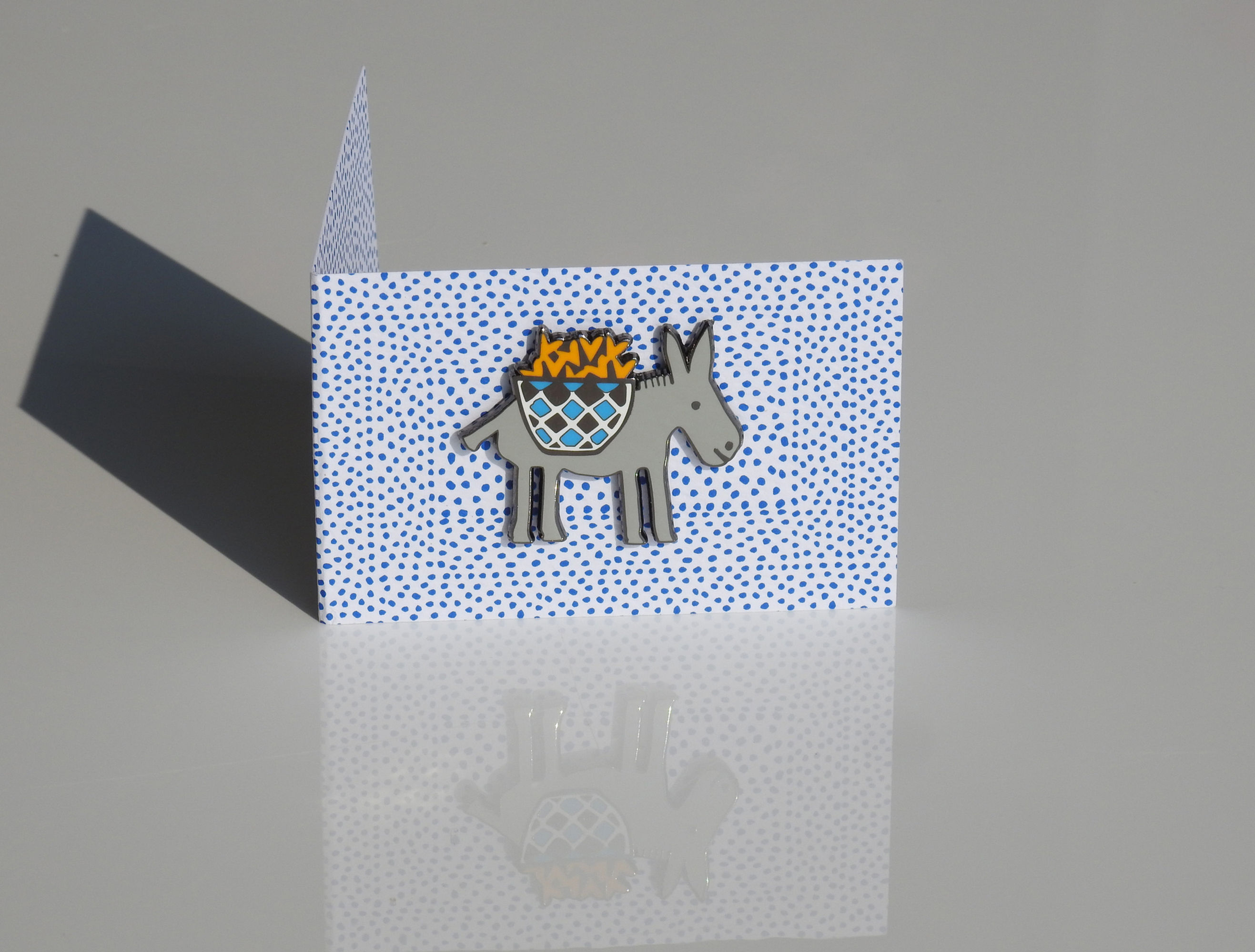 Greek Donkey Enamel Pin