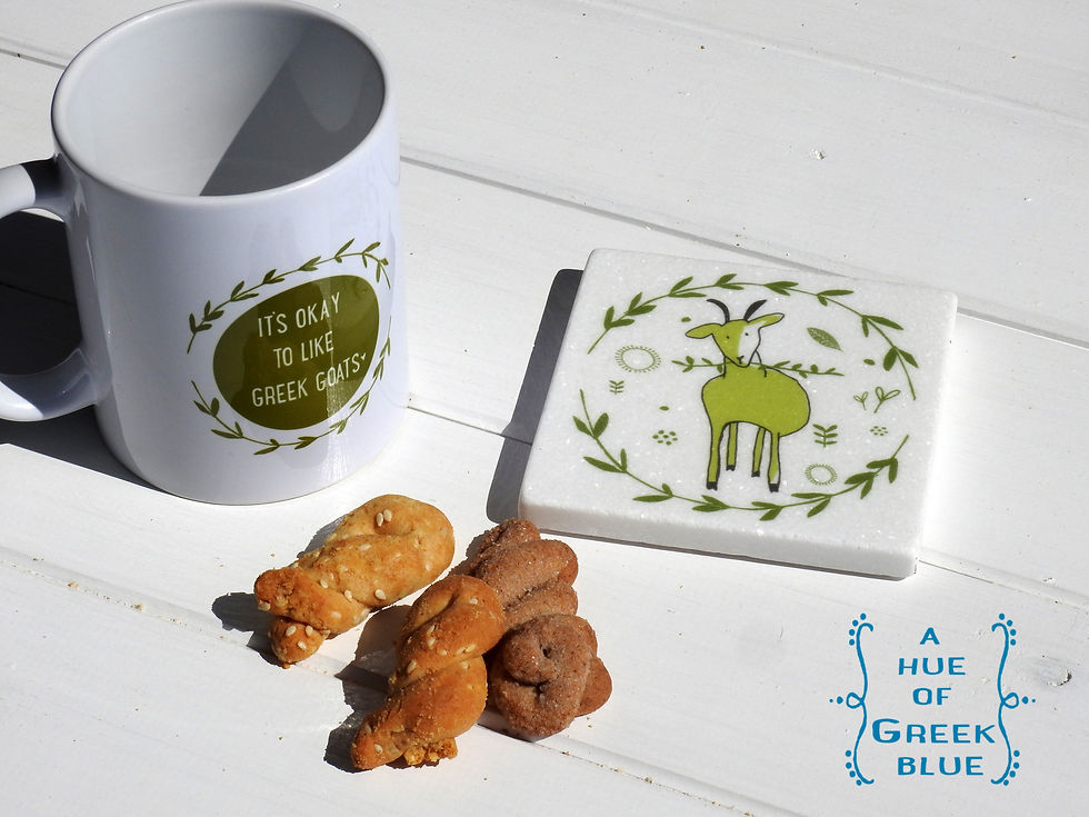 Thumbnail: Ceramic Mug - It's Okay To Like Greek Goats (Set of 3)