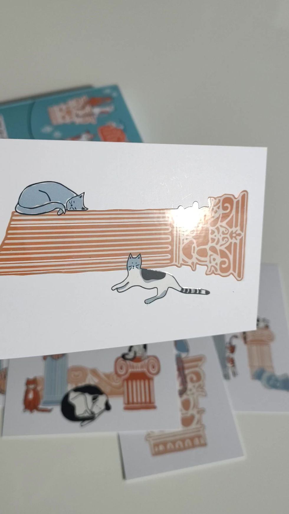 Thumbnail: Column & Cats Special 3D Gloss Postcard