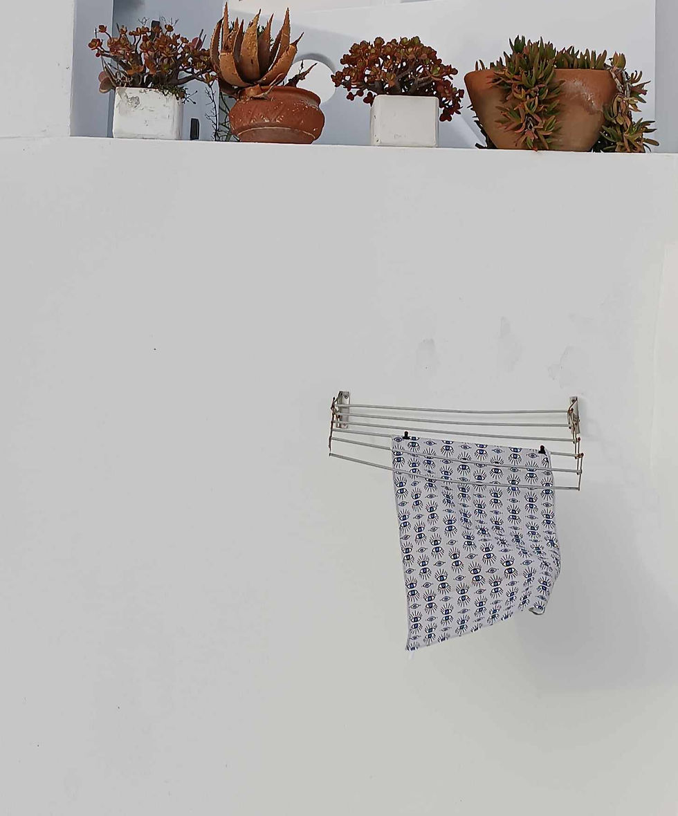 Thumbnail: Blue Eye Waffle Cotton Tea Towel