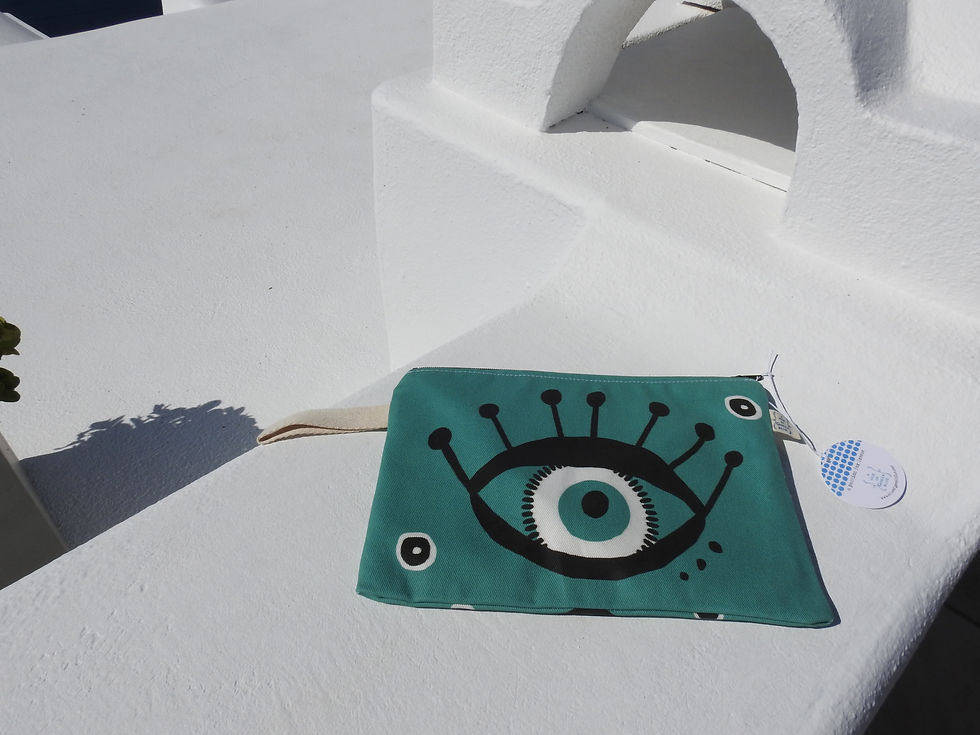 Thumbnail: Green Eye XL Wet Bag with PUL Lining