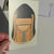 Thumbnail: Archontiko Grave Helmet & Face Cover Gold Finish Postcard